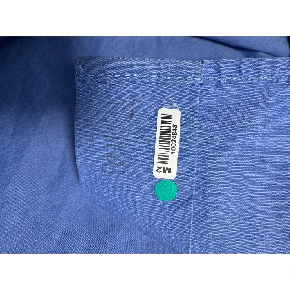 Banana Republic Grant‎ Fit Blue 120s Supima Cotton Button Down Shirt Mens L